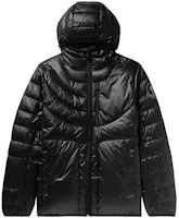 MONCLER GENIUS FW22 Black Down Jacket Hoodie with Logo Patch for Men. H10921A00035M1480999 MONCLER GENIUS FW22 Black Down Jacket Hoodie with Logo Patch for Men. H10921A00035M1480999