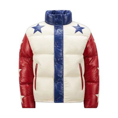 MONCLER GENIUS FW22 Colorblock Logo Puffer Jacket Unisex Couple Style - White H209L1A00006M2340P04