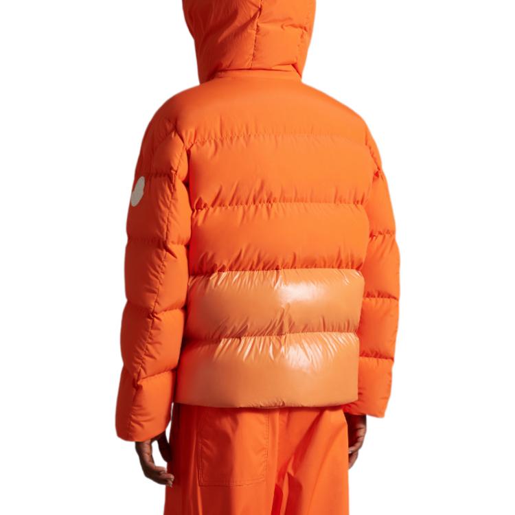 MONCLER GENIUS FW22 Zip Hoodie Puffer Jacket Unisex Bright Orange Snow Mountain H20921A00031M2012P33 圖 5
