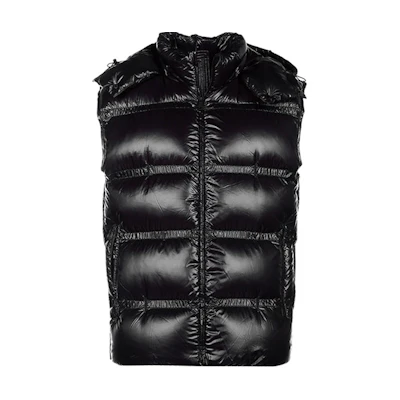 MONCLER GENIUS Harold Down Padded Hooded Vest Black F209H1A51710C0624999