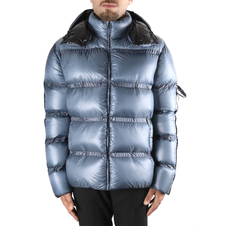 MONCLER GENIUS Ramis Grey/Blue Down Puffer Jacket with Hood F209H1A50310C0624720 圖 4