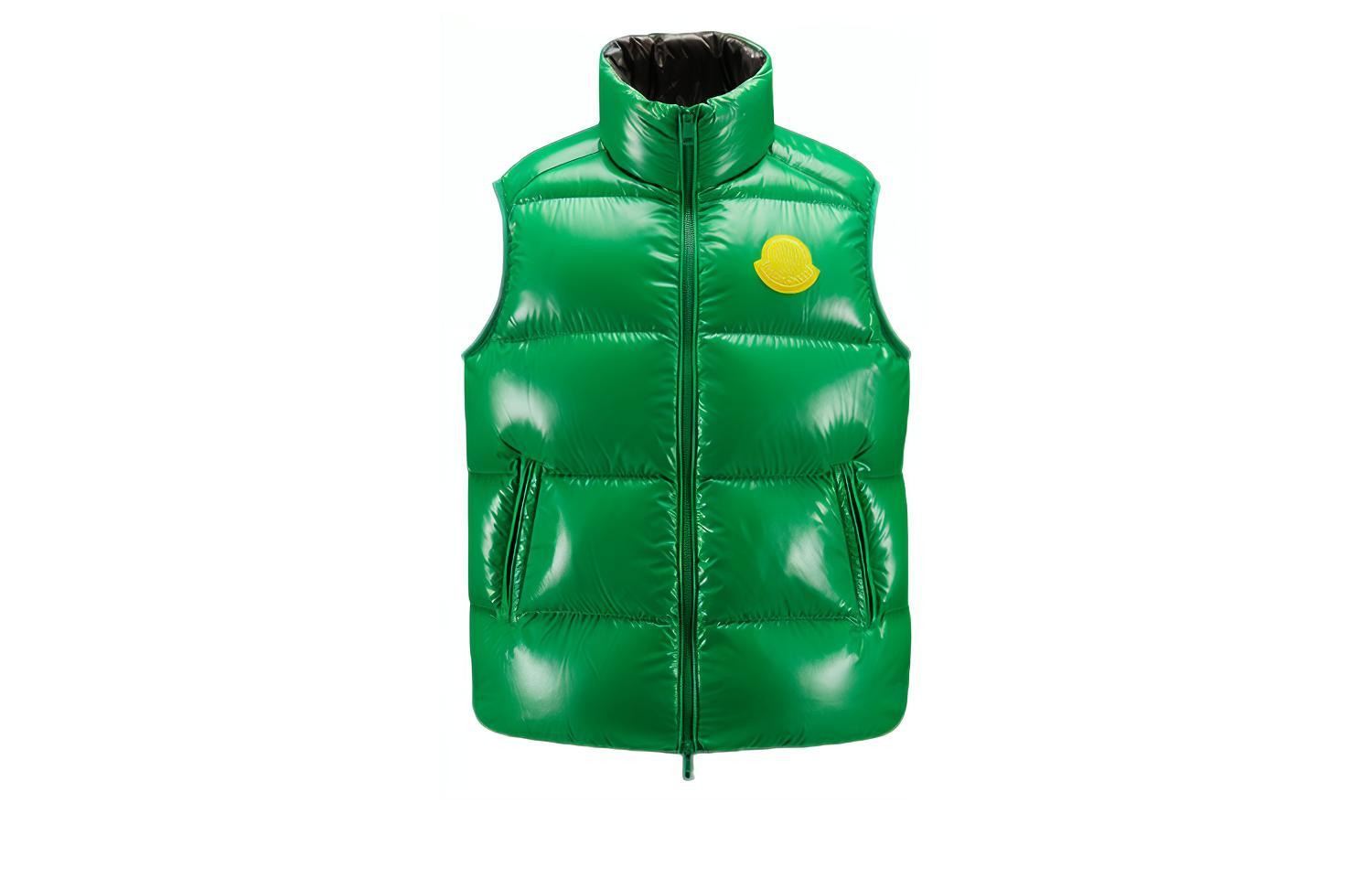 MONCLER GENIUS Solid Color Down Vest Grass Green Unisex H20921A00037M2019834