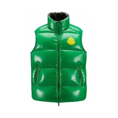 MONCLER GENIUS Solid Color Down Vest Grass Green Unisex H20921A00037M2019834
