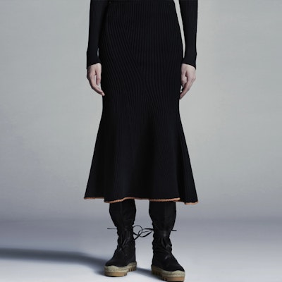 MONCLER GENIUS SS22 1952 Contrast Pleated Slim Casual Long Skirt Black H10949H00001M1728999 Purchase MONCLER GENIUS SS22 1952 Contrast Pleated Slim Casual Long Skirt Black H10949H00001M1728999