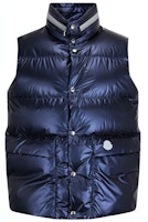 MONCLER GENIUS SS22 Blue Down-Filled Mockneck Vest 1A00021M14677B7 MONCLER GENIUS SS22 Blue Down-Filled Mockneck Vest 1A00021M14677B7