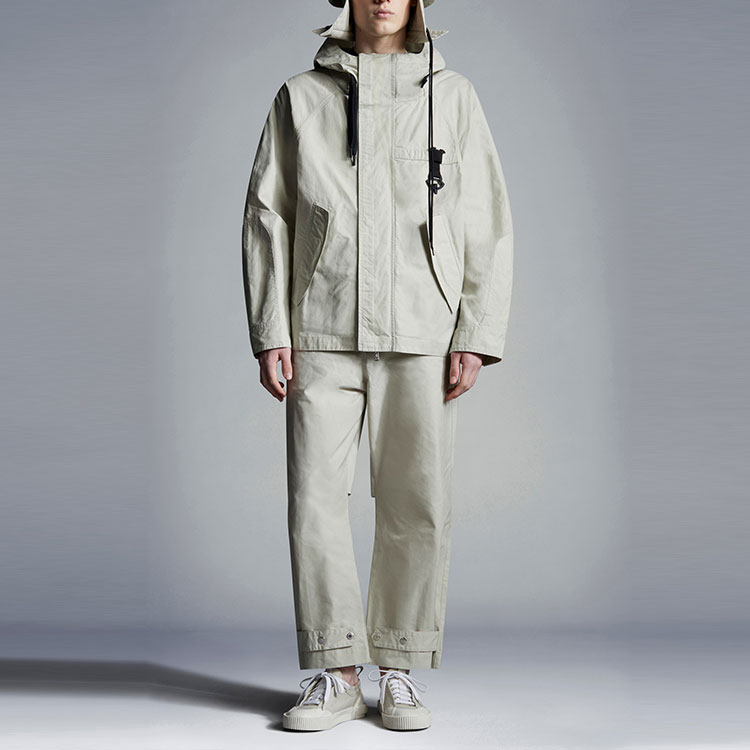 MONCLER GENIUS SS22  White Printed Zip-Up Hooded Jacket. H109H1A00009M1716060 圖 3