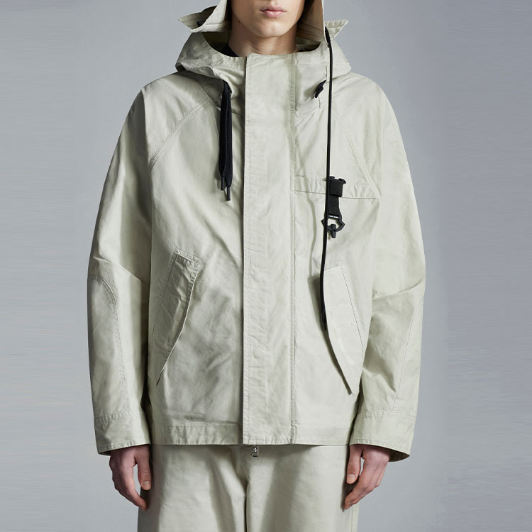 MONCLER GENIUS SS22  White Printed Zip-Up Hooded Jacket. H109H1A00009M1716060 圖 4