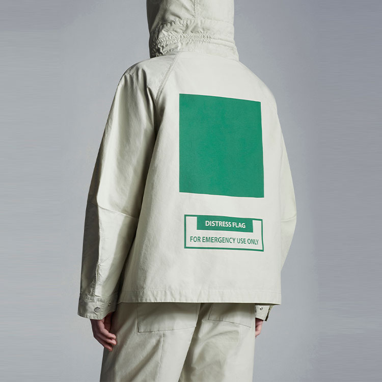 MONCLER GENIUS SS22  White Printed Zip-Up Hooded Jacket. H109H1A00009M1716060 圖 5