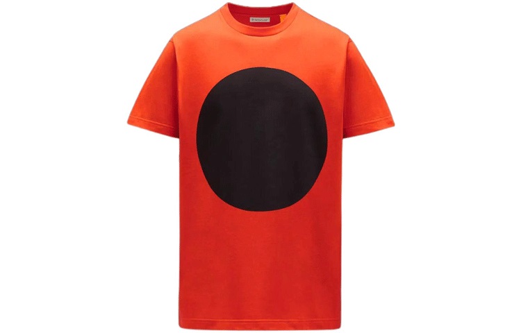 MONCLER GENIUS SS22 Colorblock Graphic Tee Orange  Short Sleeve T-Shirt H109H8C00001809E3301