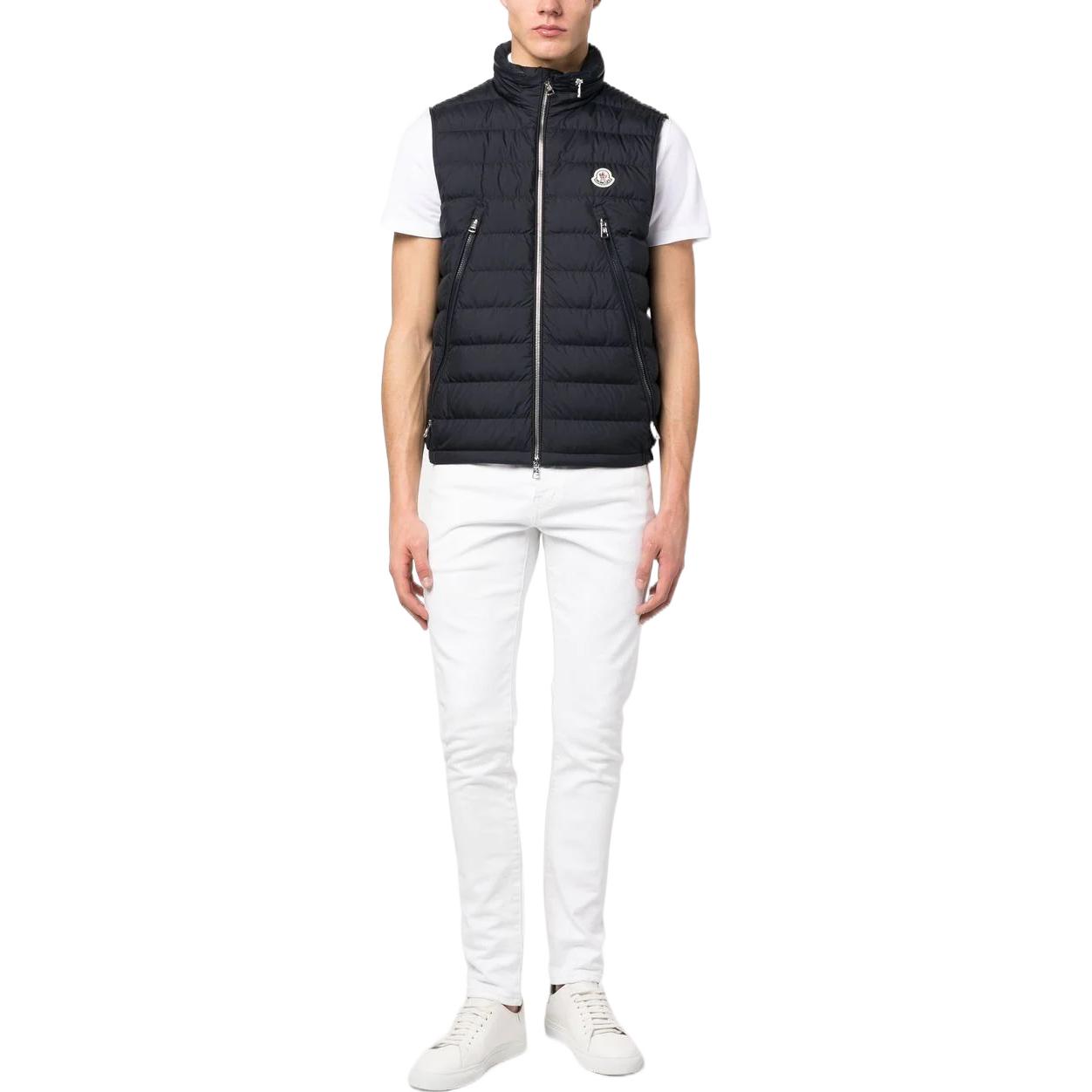 Lookbook MONCLER GENIUS SS23 Hyke 海军蓝标志立领羽绒背心. I10911A0006054A81778