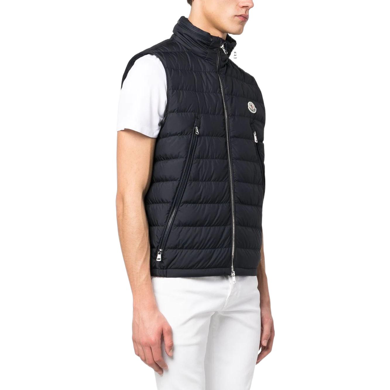 Purchase MONCLER GENIUS SS23 Hyke 海军蓝标志立领羽绒背心. I10911A0006054A81778
