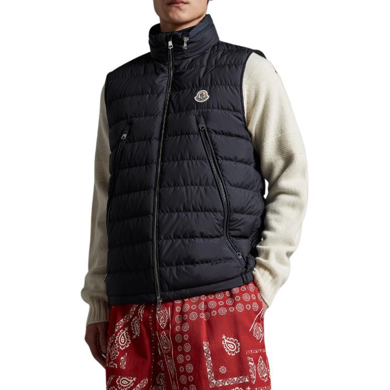 Details for MONCLER GENIUS SS23 Hyke 海军蓝标志立领羽绒背心. I10911A0006054A81778