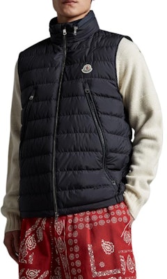 MONCLER GENIUS SS23 Hyke 海军蓝标志立领羽绒背心. I10911A0006054A81778 Details for MONCLER GENIUS SS23 Hyke 海军蓝标志立领羽绒背心. I10911A0006054A81778