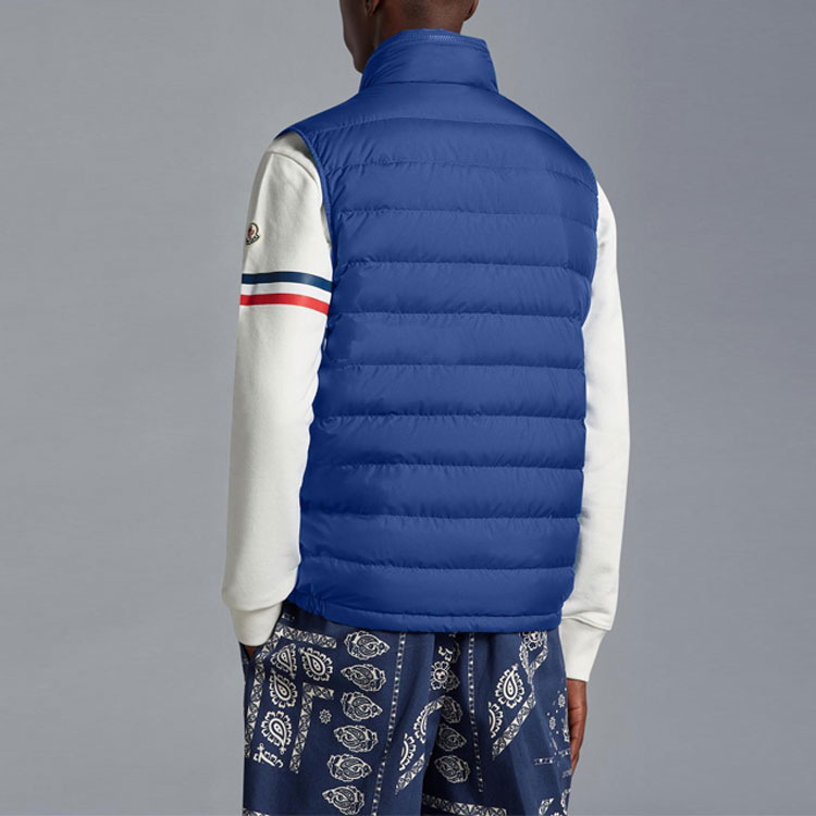 MONCLER GENIUS SS23 Hyke Logo Zip Puffer Vest  Blue I10911A0006054A8175N 圖 4