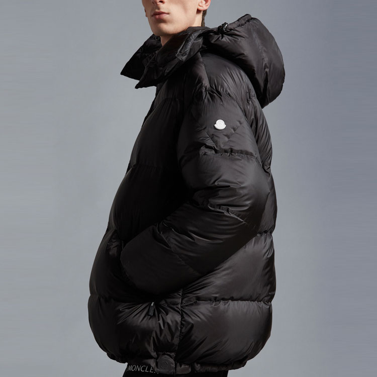 Purchase MONCLER GENIUS SS23 Hyke Unisex Black Hooded Zip Puffer Jacket H209K1A00001M2517999