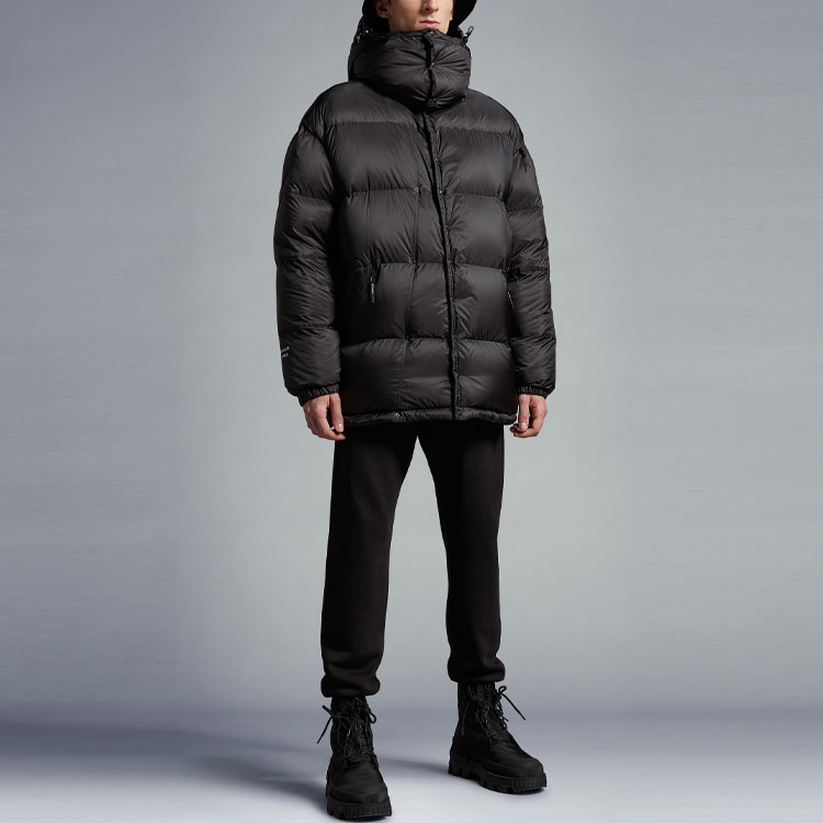 Details for MONCLER GENIUS SS23 Hyke Unisex Black Hooded Zip Puffer Jacket H209K1A00001M2517999
