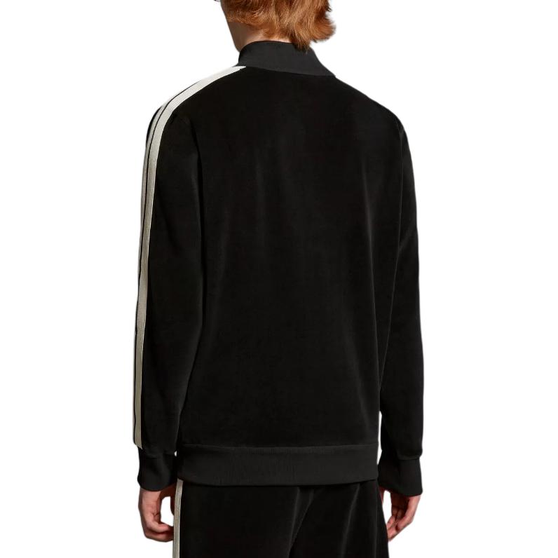 MONCLER GENIUS Striped Zip Slim Fit Long Sleeve Jacket Unisex Black I209L8G0000189A6S999 圖 4