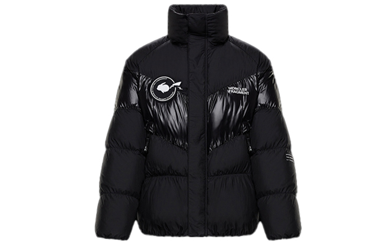 MONCLER GENIUS Unisex Black Ski Down Jacket Pikachu Patch Winter Short Coat F209U1B50510539YK999