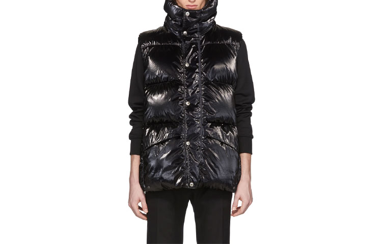 MONCLER GENIUS 1017 ALYX 9SM Black Down Vest with Logo Print. E209Y433010054AD5999 圖 2
