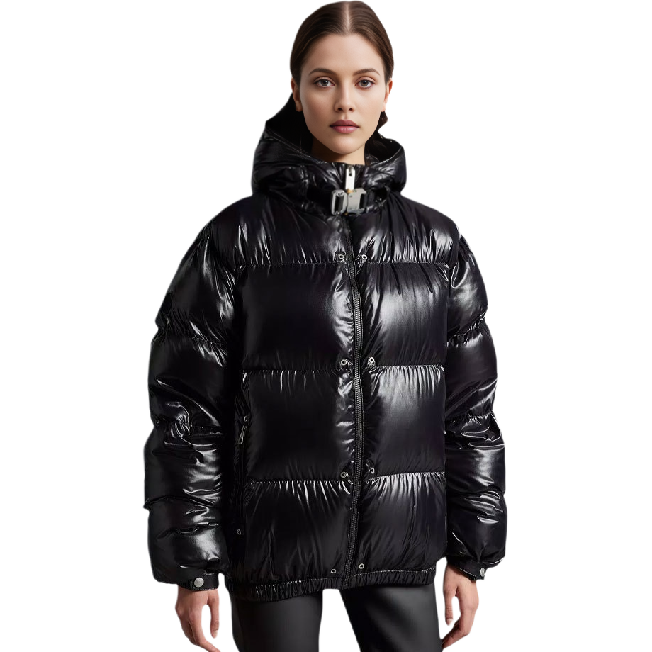 MONCLER GENIUS 1017 ALYX 9SM Black Shiny Short Down Jacket Unisex. H209Y1A00014M2311999 圖 4