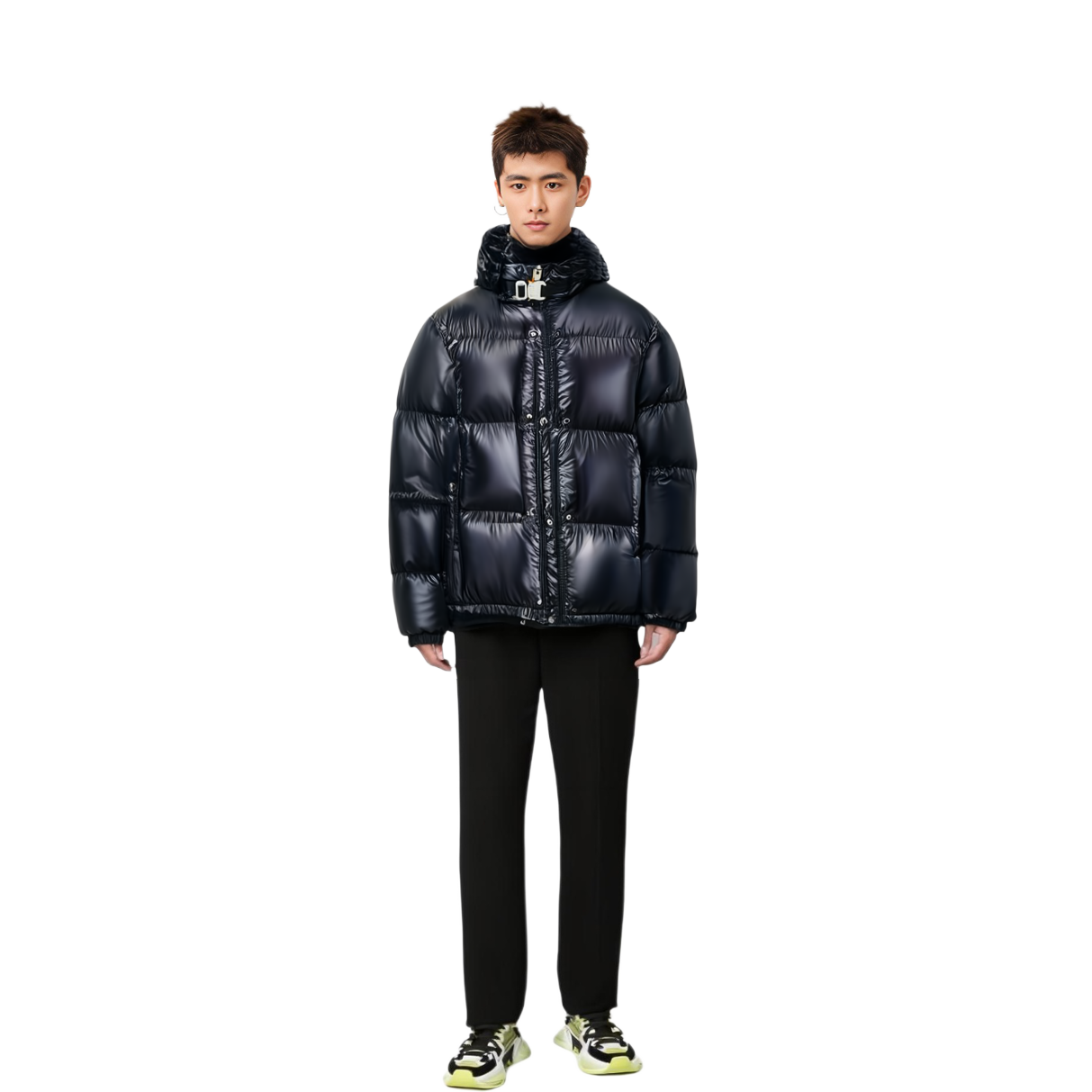 MONCLER GENIUS 1017 ALYX 9SM Black Shiny Short Down Jacket Unisex. H209Y1A00014M2311999 圖 6