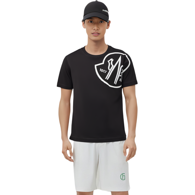 Cheap MONCLER GENIUS x 1017 ALYX 9SM Graphic Print Black Unisex T-Shirt. H209Y8C00001M2780999