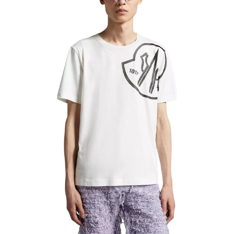 MONCLER GENIUS 1017 ALYX 9SM Graphic Print Unisex White Crewneck T-Shirt H209Y8C00001M2780001 圖 3