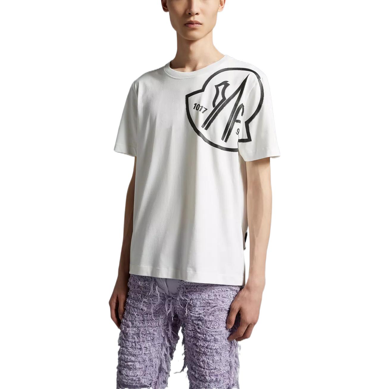 MONCLER GENIUS 1017 ALYX 9SM Graphic Print Unisex White Crewneck T-Shirt H209Y8C00001M2780001 圖 4