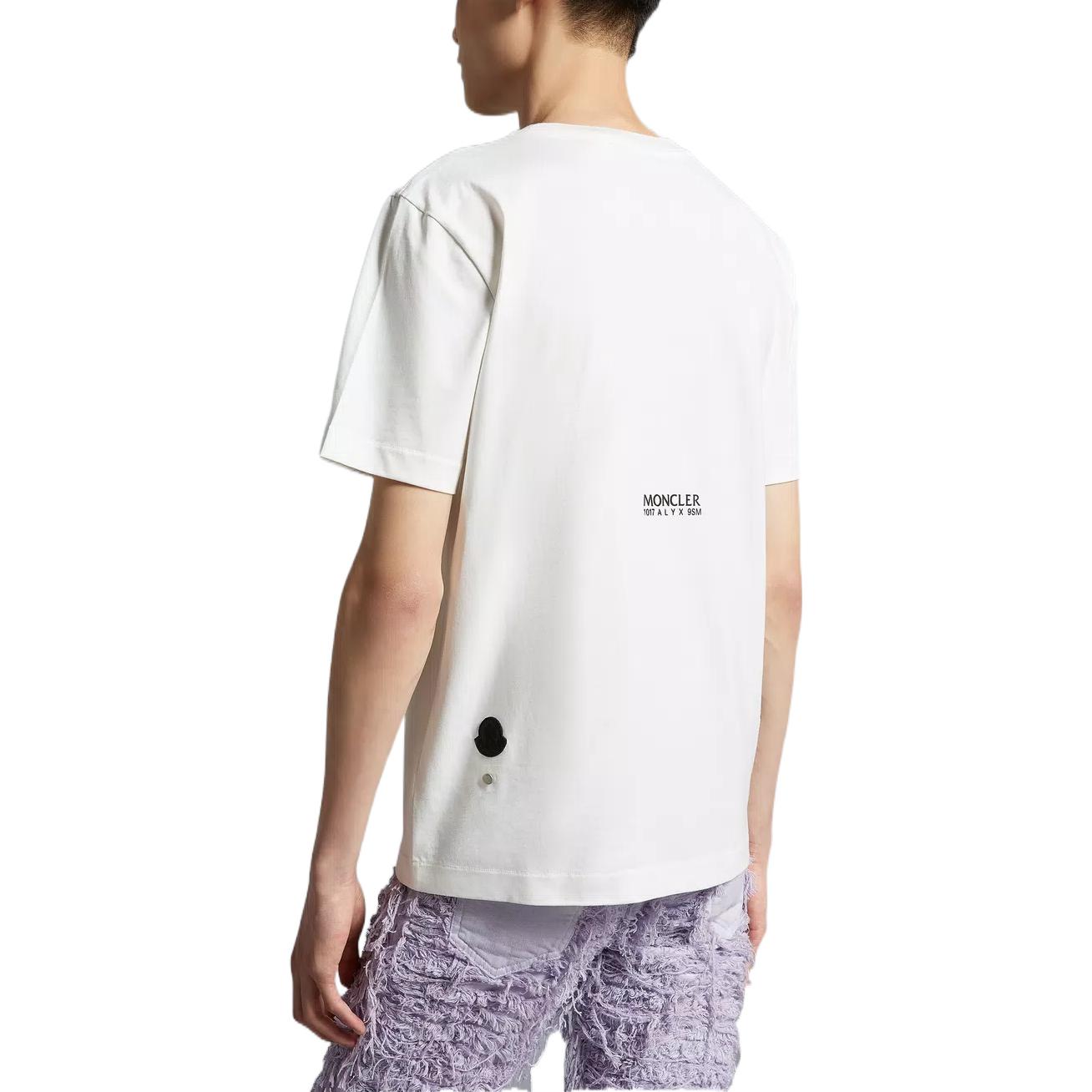 MONCLER GENIUS 1017 ALYX 9SM Graphic Print Unisex White Crewneck T-Shirt H209Y8C00001M2780001 圖 6
