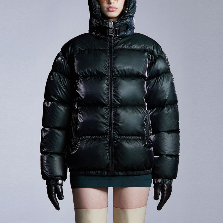 MONCLER GENIUS 1017 ALYX 9SM Shiny Green Short Puffer Jacket Unisex. G209Y1A00009595LI876 圖 4