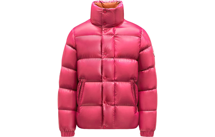 MONCLER GENIUS 1952 Dervo Logo Print Pink Puffer Jacket for Men. G20921A0003353A0E546