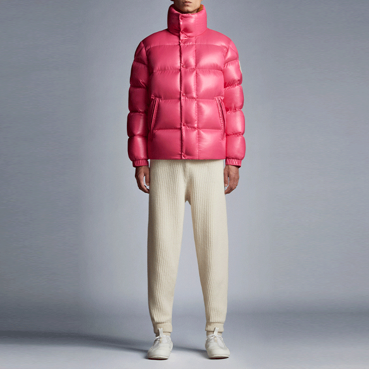 MONCLER GENIUS 1952 Dervo Logo Print Pink Puffer Jacket for Men. G20921A0003353A0E546 圖 3