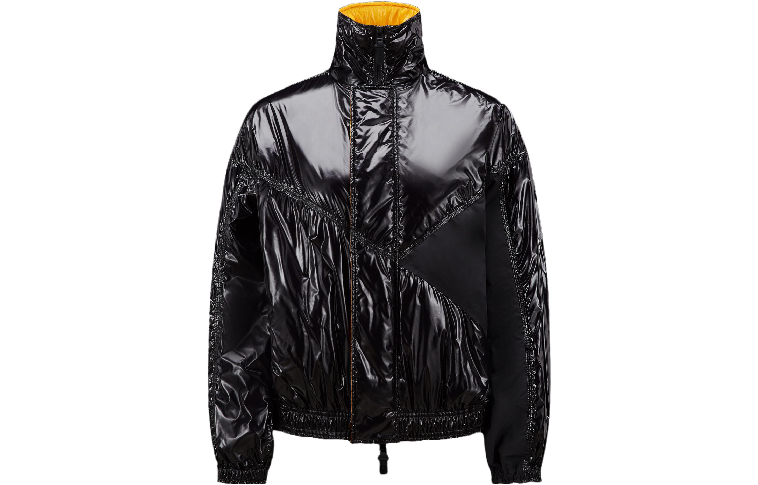 MONCLER GENIUS x Alicia Keys SS23 Unisex Black Down Jacket with Zip Details. I109F1A00001M2946999