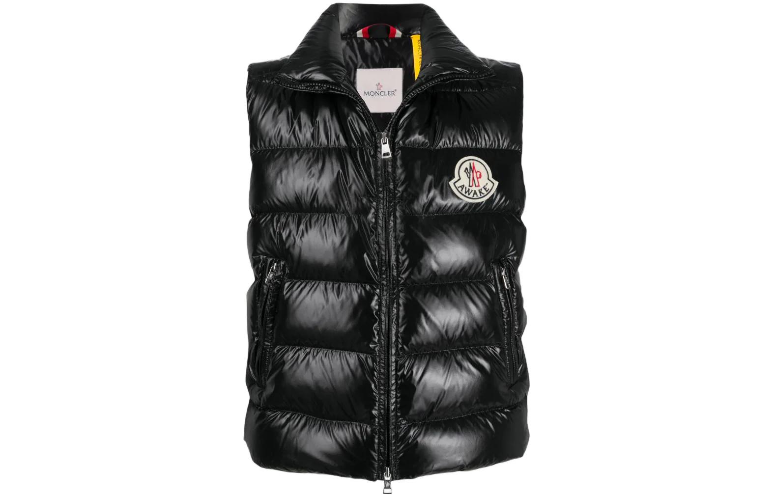 MONCLER GENIUS AWAKE 1952 Series Black Logo Print Down Vest for Men. 1A5011068950999 圖 2