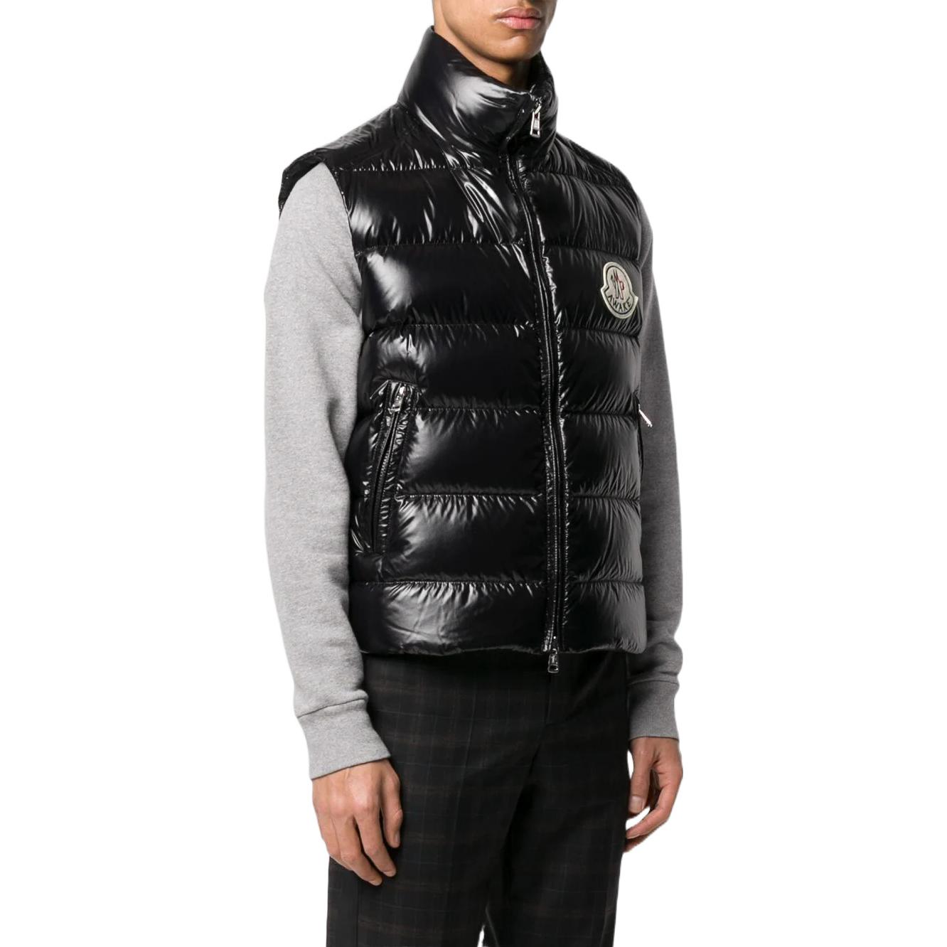 MONCLER GENIUS AWAKE 1952 Series Black Logo Print Down Vest for Men. 1A5011068950999 圖 4