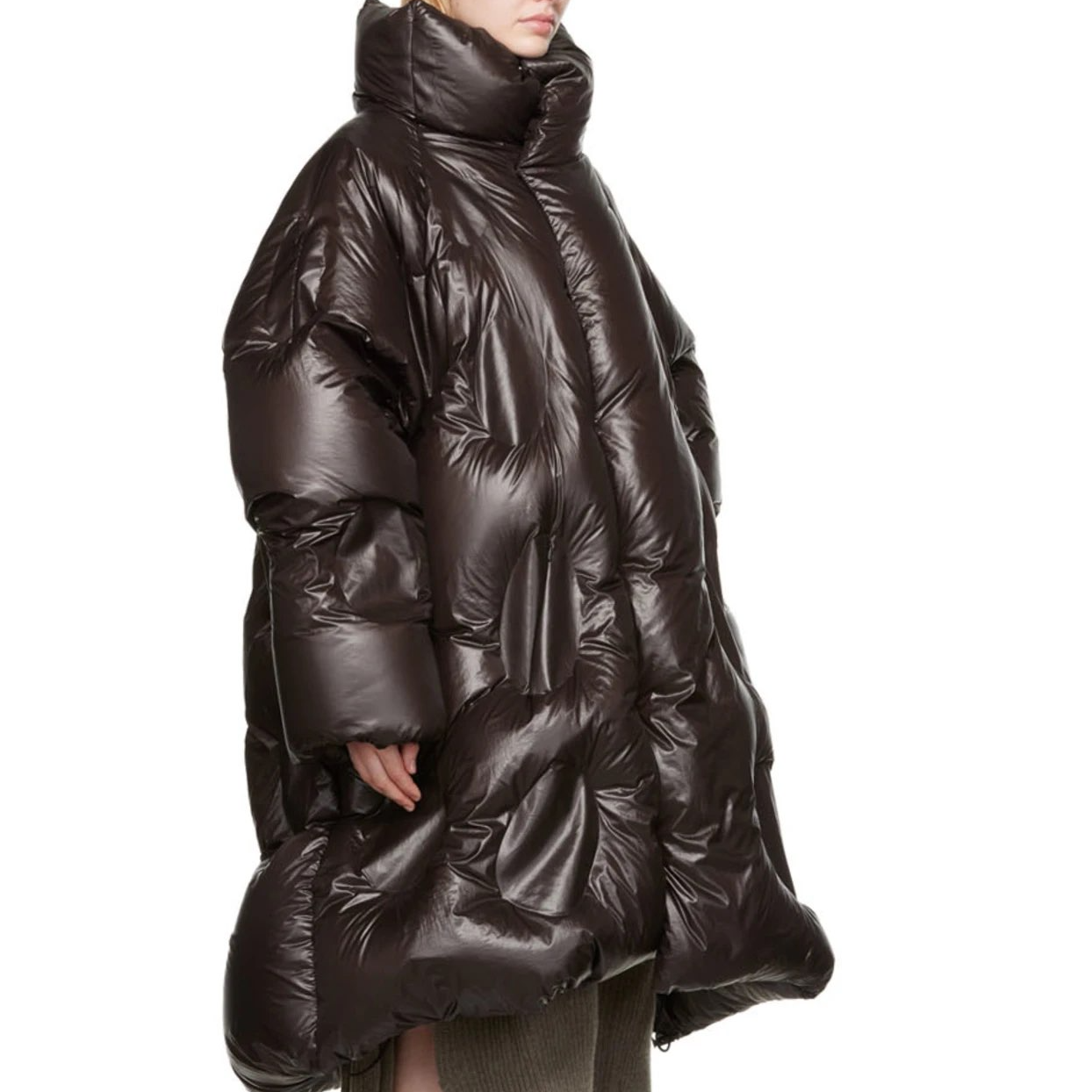 Purchase MONCLER GENIUS x Dingyun Zhang 棕色Laphia寬版羽絨外套 男女冬季大衣 H109M1C00001M1865290