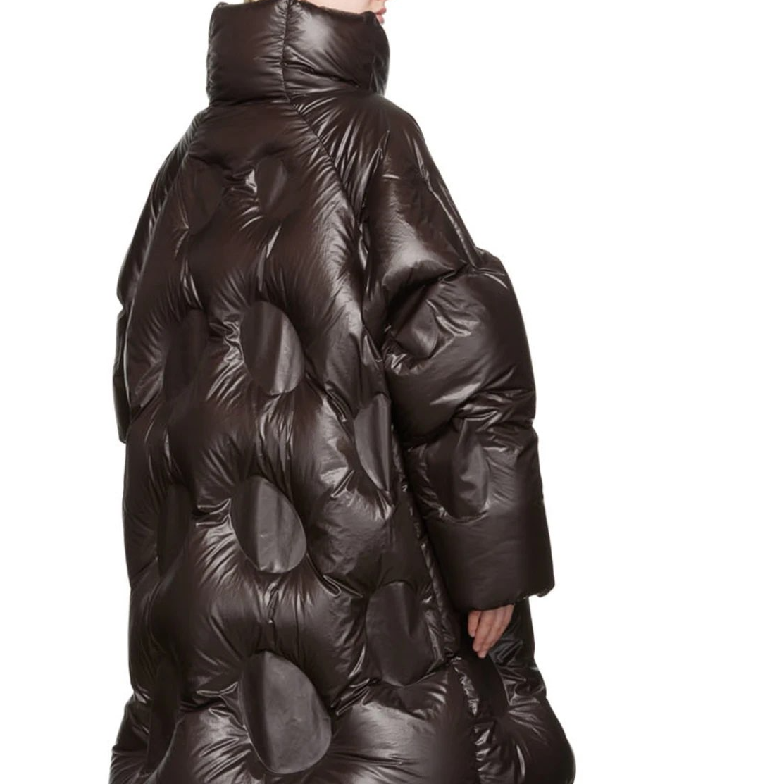 Sizing MONCLER GENIUS x Dingyun Zhang 棕色Laphia寬版羽絨外套 男女冬季大衣 H109M1C00001M1865290