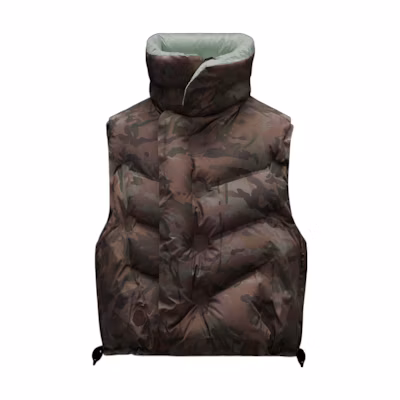 MONCLER GENIUS DingYun Zhang SS22 Reversible Down Vest Unisex Brown. H109M1A00005M1865812