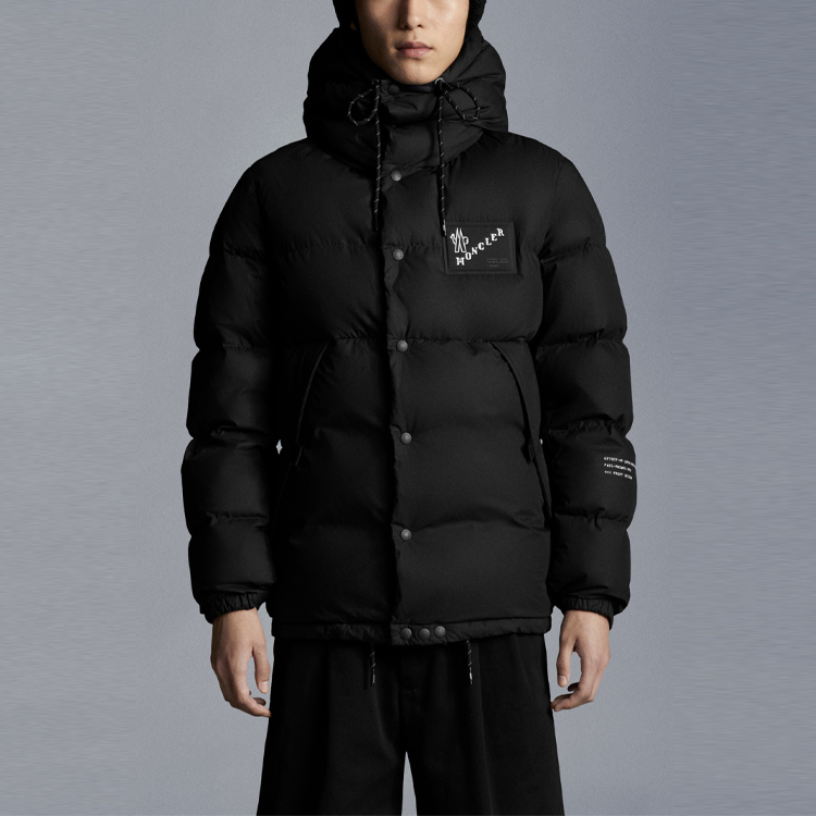 MONCLER GENIUS Fragment FW21 Alken Black Logo Hooded Down Jacket Unisex. G209U1A00018595G5 圖 4