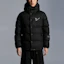 Shop MONCLER GENIUS x Fragment 秋冬21款 Alken 黑色标志连帽羽绒服 男女同款. G209U1A00018595G5