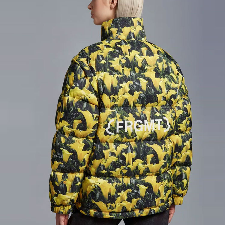 Shop 盟可睐天才系列 x 藤原浩碎片联名花卉羽绒夹克 男女通用款 I209U1A00018M3246F81