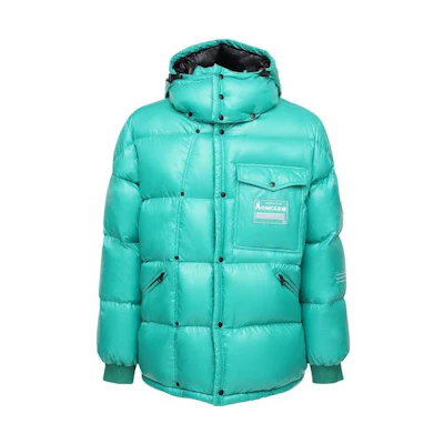 MONCLER GENIUS FRGMT Anthemy Fragment Down Jacket Teal Blue Winter . F209U1B502106895085B