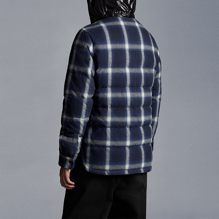 MONCLER GENIUS FRGMT FW21 Blue Plaid Flannel Down Jacket Winter Wear G209U1A00006595D6770 圖 5