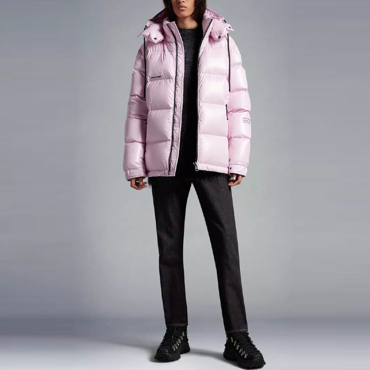 MONCLER GENIUS FRGMT FW22 Rickey Pink Quilted Logo Down Jacket Unisex. H209U1A00002M2149521 圖 3
