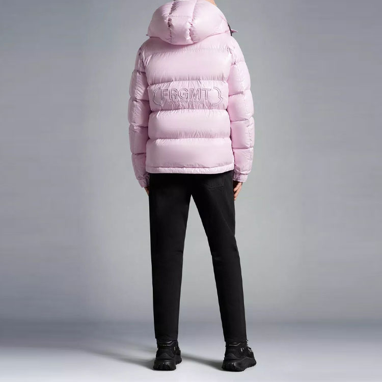 MONCLER GENIUS FRGMT FW22 Rickey Pink Quilted Logo Down Jacket Unisex. H209U1A00002M2149521 圖 4