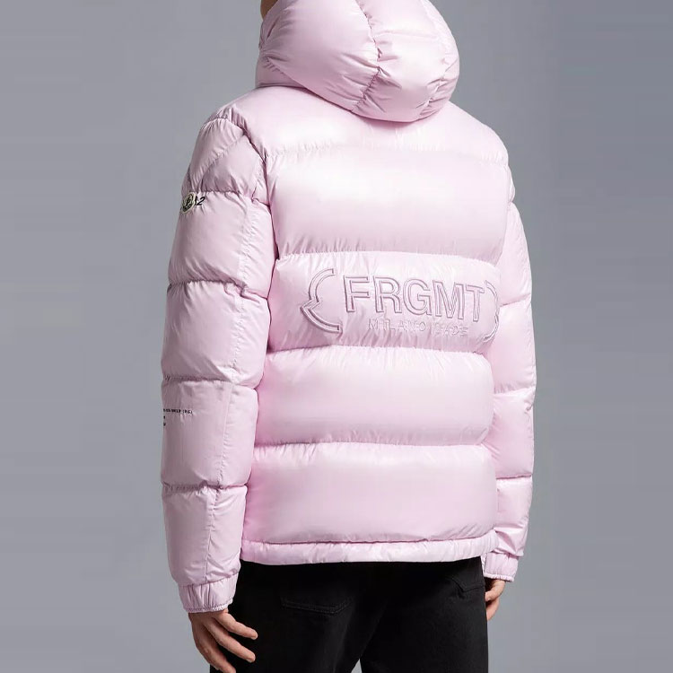 MONCLER GENIUS FRGMT FW22 Rickey Pink Quilted Logo Down Jacket Unisex. H209U1A00002M2149521 圖 5