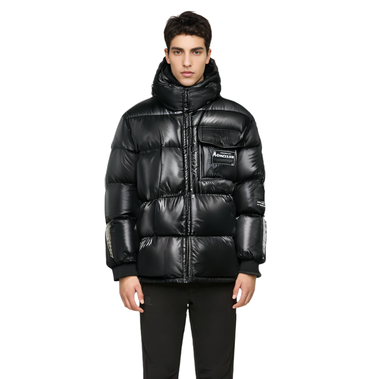 Details for MONCLER GENIUS x FRGMT Hiroshi Fujiwara Chaqueta Negra Impermeable con Capucha 09U1B5021068950999