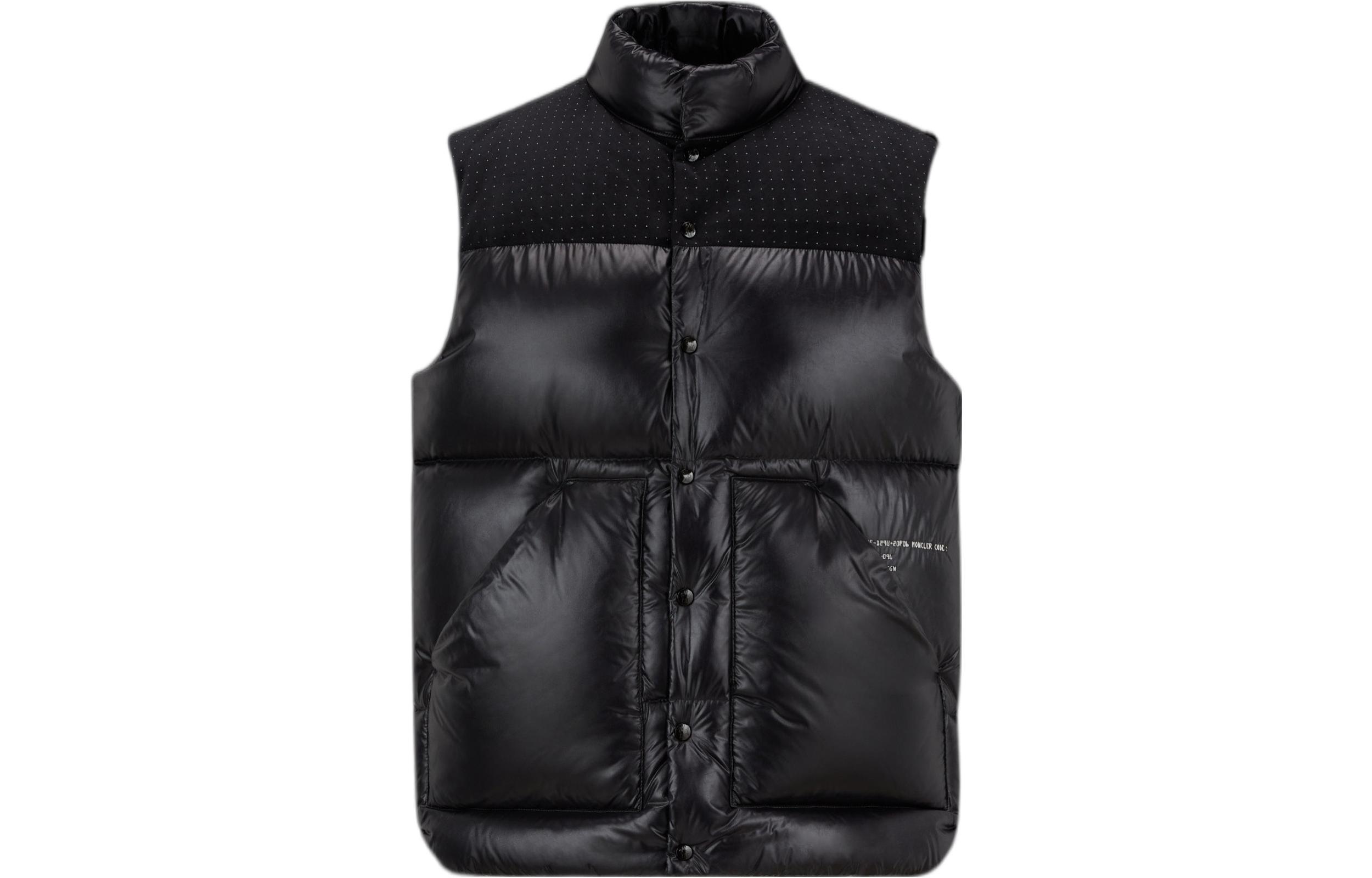 MONCLER GENIUS x FRGMT Hiroshi Fujiwara Dot Pattern Down Vest Black Unisex. H209U1A00006M2313999