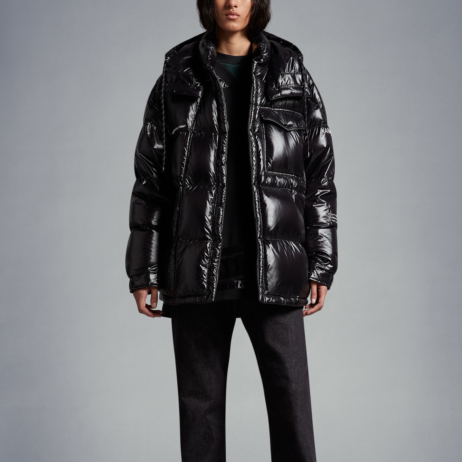 Sizing MONCLER GENIUS x FRGMT 藤原浩聯名 FW22 黑色羽絨外套 男女通用款 H209U1A00010M2149999