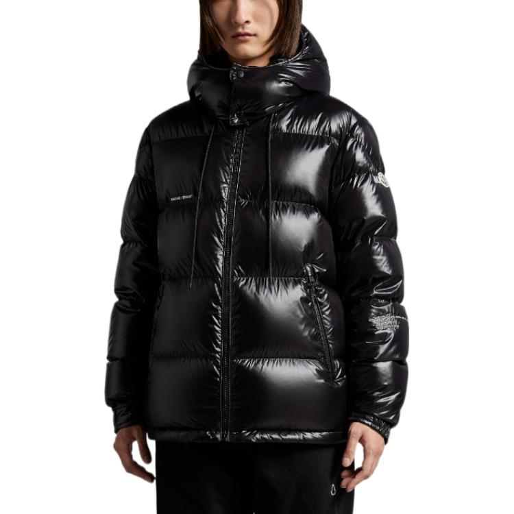 Shop MONCLER GENIUS x FRGMT 藤原浩 FW22 Rickey 黑色羽絨外套 男女適用 H209U1A00002M2149999